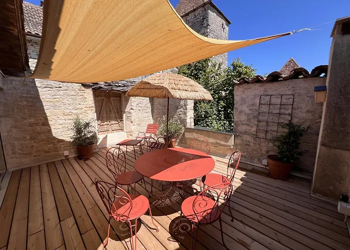 アパート Maison Des Conques Villeneuve-dʼAveyron